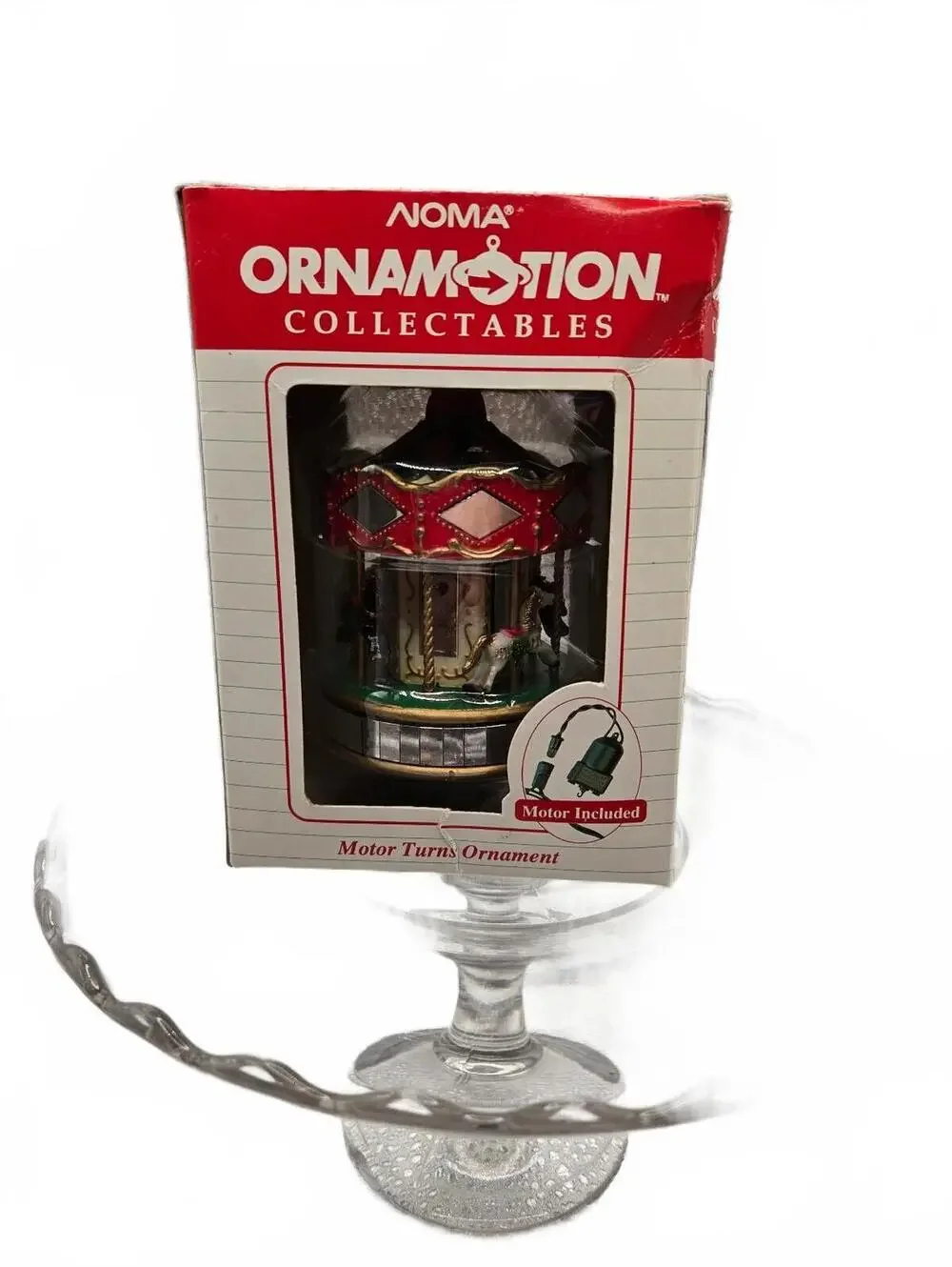 NOMA Ornamotion Collectables Motor Turns Ornament Carousel Christmas